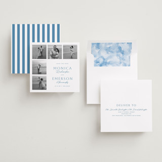 This is a quiet morning save the date with standard by Yuliya Evseeva called ever after begins printing on recycled smooth signature in standard