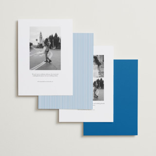 This is a lake save the date with standard by Robert and Stella called opening credits printing on signature in standard