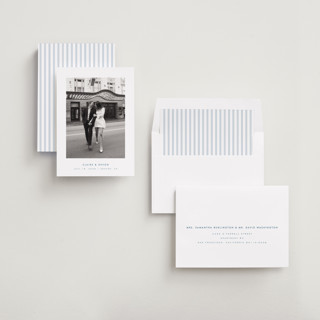 This is a ocean save the date with standard by Kelly Schmidt called framed minimalist printing on recycled smooth signature in standard