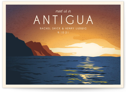 Destination Sunset Save The Date Cards