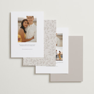 This is a opal save the date with standard by Robert and Stella called brookefield printing on recycled smooth signature in standard
