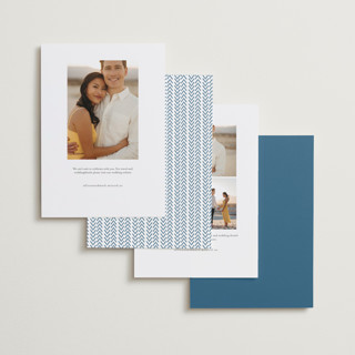 This is a ocean save the date with standard by Zani van Zyl called danielle printing on recycled smooth signature in standard