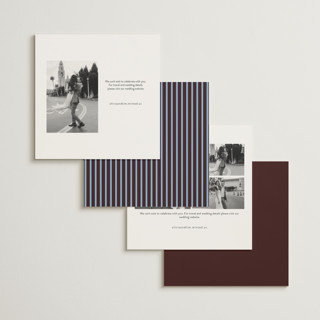 This is a fig save the date with standard by Megan Davis called aperitif printing on signature in square