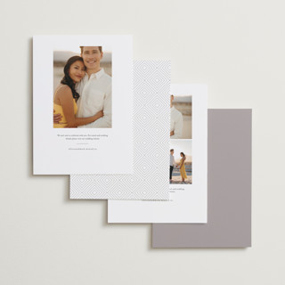This is a quartz save the date with standard by Kristie Kern called whispered printing on recycled smooth signature in standard