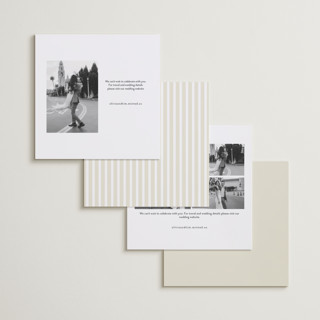 This is a chiffon save the date with standard by Creo Study called modern snapshot printing on recycled smooth signature in standard