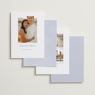 This is a shadow save the date with standard by Kasia Labocki called border printing on recycled smooth signature in standard