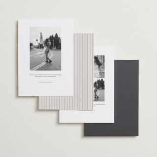 This is a sandstone save the date with standard by Nicole Walsh called close-up printing on recycled smooth signature in standard