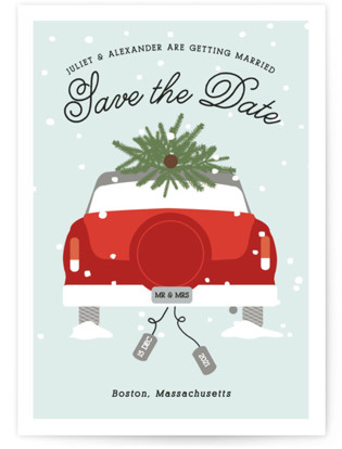 Wed In Winter Save The Date Cards