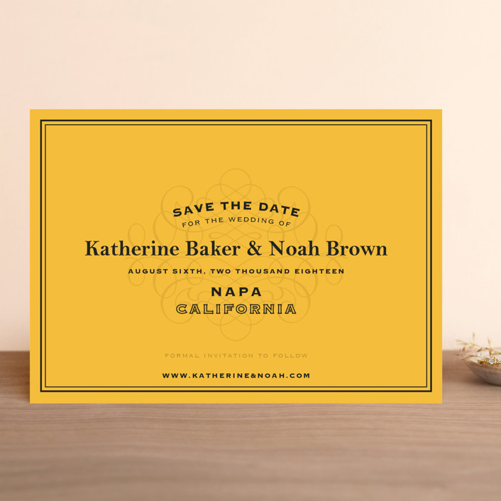 Label Save The Date Cards by Lauren Chism Minted