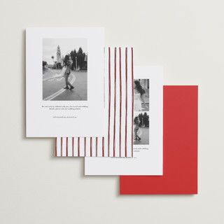 This is a lily save the date with standard by Pati Cascino called two hearts printing on recycled smooth signature in standard