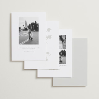 This is a fawn save the date with standard by AK Graphics called autumnal printing on recycled smooth signature in standard