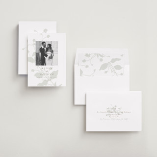 This is a fawn save the date with standard by AK Graphics called autumnal printing on recycled smooth signature in standard