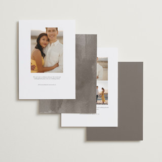 This is a midnight save the date with standard by Shirley Lin Schneider called classic elegance printing on recycled smooth signature in standard