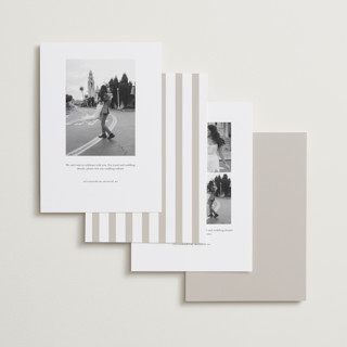 This is a porcelain save the date with standard by Orasie called vintage elegant printing on recycled smooth signature in standard