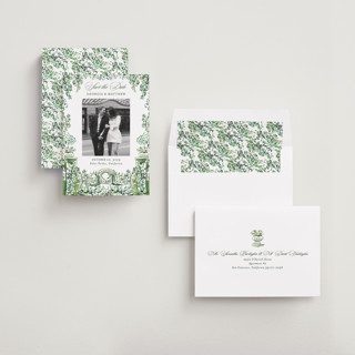 This is a sap save the date with standard by Becky Nimoy called gates and pillars printing on recycled smooth signature in standard