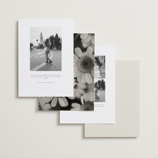 This is a vanilla save the date with standard by Blustery August called nonnette printing on recycled smooth signature in standard