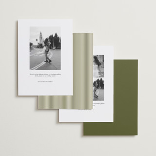 This is a blush save the date with standard by Ellen Schlegelmilch called hayden printing on recycled smooth signature in standard