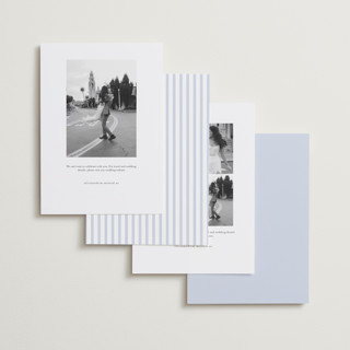 This is a sublime save the date with standard by Helena Vitto called birds of paradise printing on recycled smooth signature in standard