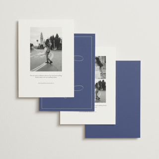 This is a celeste save the date with standard by Helena Vitto called elizabeth printing on signature in standard