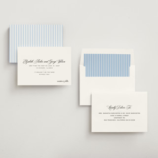 This is a pearl save the date with standard by Megan Davis called cannes printing on signature in standard