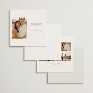 This is a cotton save the date with standard by kelli hall called calendrier printing on signature in square