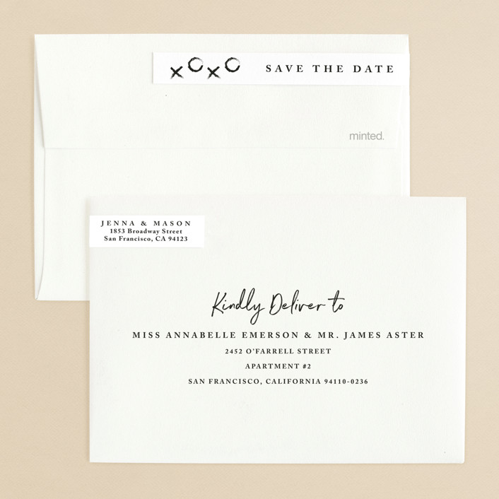 Jot It Down Save The Date Cards by Owl and Toad Minted