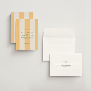 This is a sorbetto save the date with standard by Megan Davis called campania printing on signature in grand