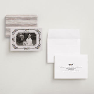 This is a earth save the date with standard by Pati Cascino called rimini printing on recycled smooth signature in grand