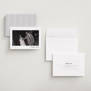 This is a cloud save the date with standard by Nicole Walsh called corner printing on recycled smooth signature in grand