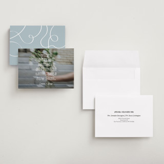 This is a vanilla save the date with standard by Helena Vitto called cool kids printing on recycled smooth signature in grand