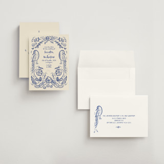 This is a marseille blue save the date with standard by Ani Somi called santa catalina printing on signature in grand