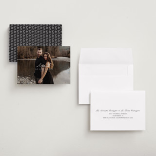 This is a pearl save the date with standard by Up Up Creative called lettra printing on recycled smooth signature in grand