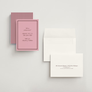 This is a pink moon save the date with standard by Helena Vitto called angelene printing on signature in grand