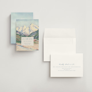 This is a summer save the date with standard by Petra Kern called the valley printing on signature in grand