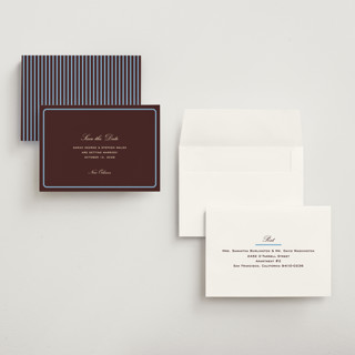 This is a fig save the date with standard by Megan Davis called aperitif printing on signature in grand