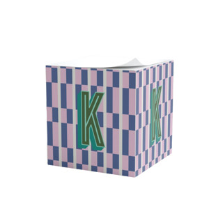 This is a multicolor back to school supplies by Clairebella called custom maxi sticky note cube in standard