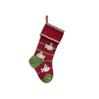This is a red holiday decorations by Melange Collection called fish stocking for cat - red in standard