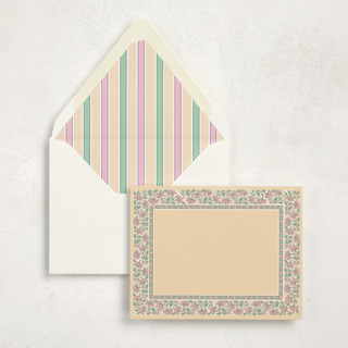 This is a peony stationery set by Creo Study called floral block print (set of 10) in standard