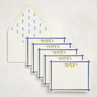 This is a zest stationery set by Tina Faselli called limoncello (set of 10) in standard