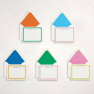 This is a bright stationery set by Minted called thanks a bunch! (set of 10) in standard