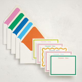 This is a bright stationery set by Minted called thanks a bunch! (set of 10) in standard