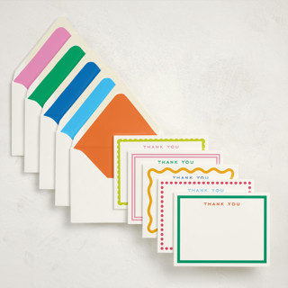 This is a bright stationery set by Minted called thanks a bunch! (set of 10) in standard