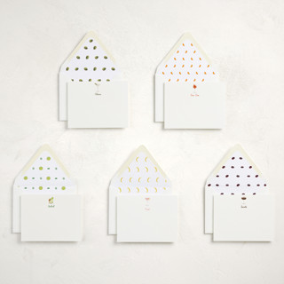 This is a colorful stationery set by Baumbirdy called let's toast! (set of 10) in standard