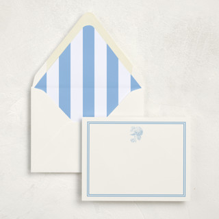 This is a sky stationery set by Megan Davis called hydrangea hello (set of 10) in standard