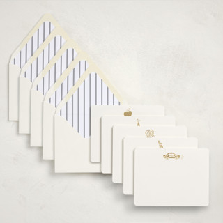 This is a gilded stationery set by Teju Reval called gilded nyc in standard