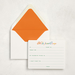 This is a multi stationery set by Minted called hello from camp in standard