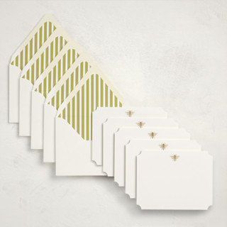 This is a honey stationery set by Heather Schertzer called golden hum in standard