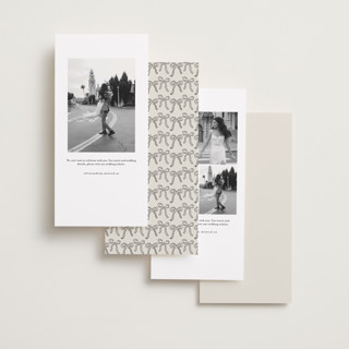 This is a vanilla save the date with standard by Tamara Hilje called film printing on recycled smooth signature in tall