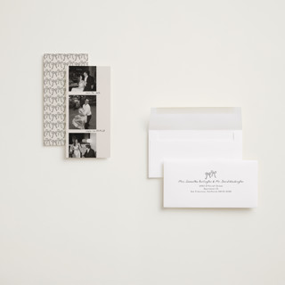 This is a vanilla save the date with standard by Tamara Hilje called film printing on recycled smooth signature in tall