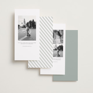 This is a mint save the date with standard by Sara Hicks Malone called sentimental printing on recycled smooth signature in tall